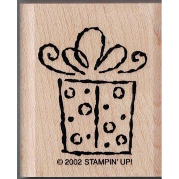 2002 Stampin' Up! Lot of 4 Hardwood Backed Pink Rubber Stamps - Picture 2 of 7